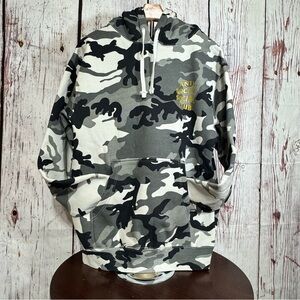 Anti Social Social Club Camouflage Hoodie Fleece Lined Winter Wear Small EUC